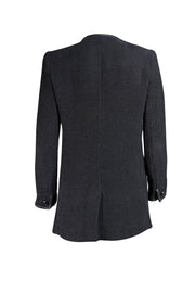 Isabel Marant - Black Herringbone Double Breasted Jacket Sz 10 - Current Boutique