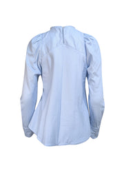 Tish Cox - Pale Blue Long Sleeve "Mia" Shirt Sz XS - Current Boutique