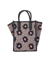 Kate Spade - Black, Beige, & Pink Floral Mini Crossbody Bag - Current Boutique