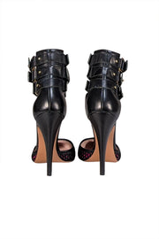 Missoni - Black & Pink Mesh Pointed Toe Strappy Pumps Sz 6 - Current Boutique