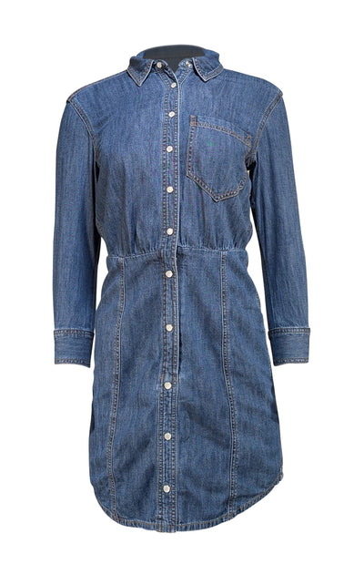 Veronica Beard - Blue Denim Chambray Long Sleeve Dress Sz 2 - Current Boutique