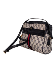 Gucci - Navy & Beige Monogram Vintage Crossbody - Current Boutique