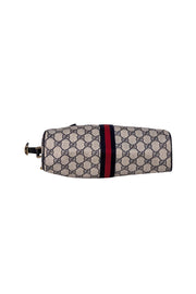 Gucci - Navy & Beige Monogram Vintage Crossbody - Current Boutique