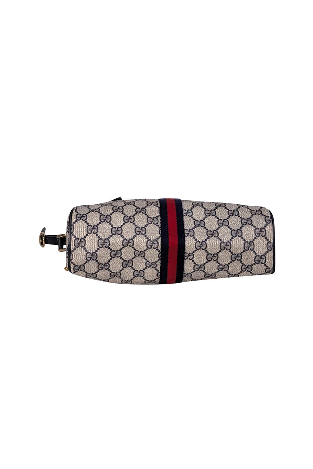 Gucci - Navy & Beige Monogram Vintage Crossbody - Current Boutique