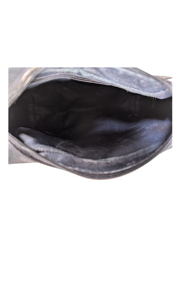 Gucci - Navy & Beige Monogram Vintage Crossbody - Current Boutique