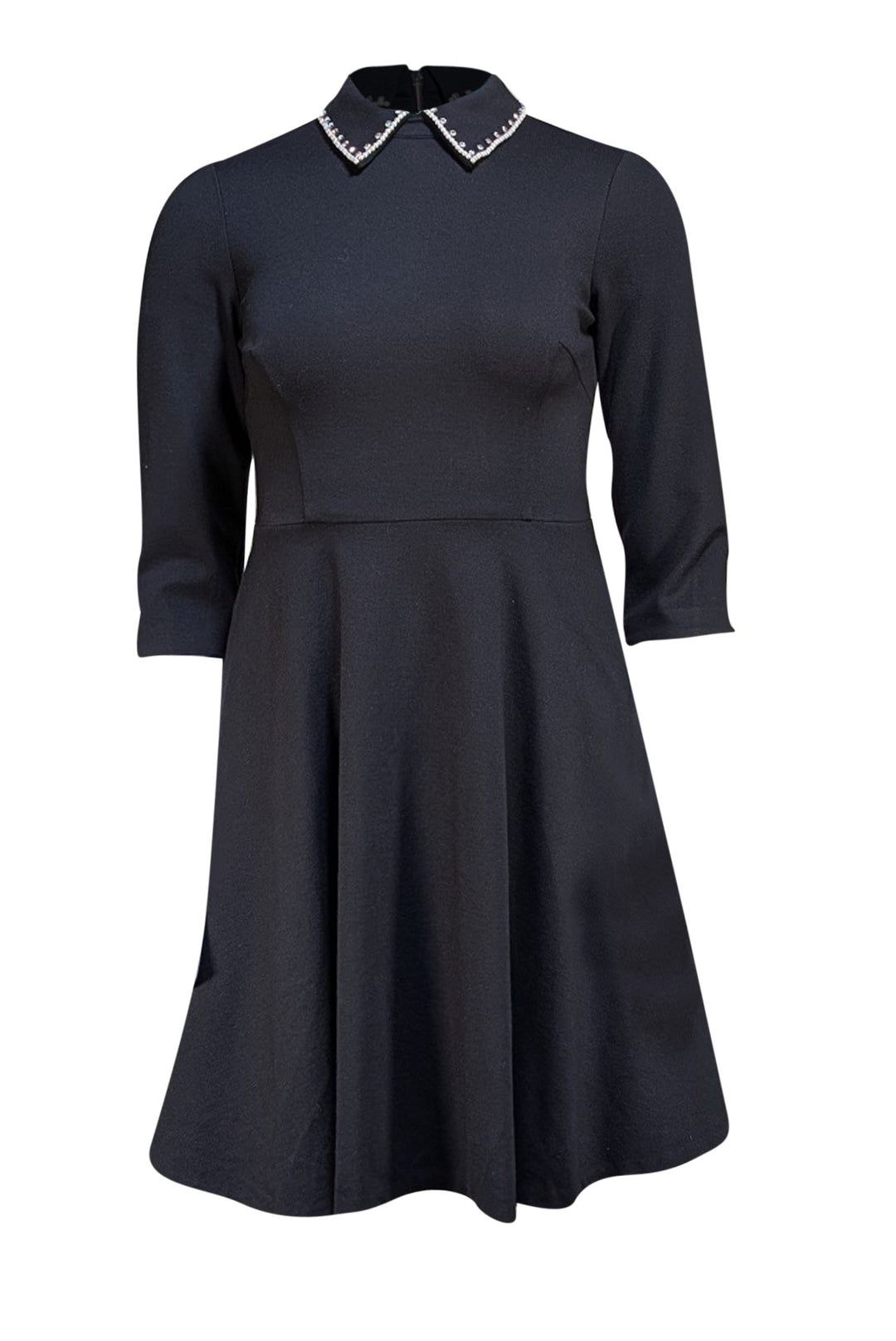 kate spade black mini dress Kate Spade V-neck Button Mini Dress | Black