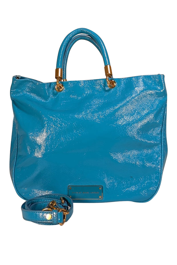 Marc by Marc Jacobs - Aqua Blue Patent Leather Satchel Bag