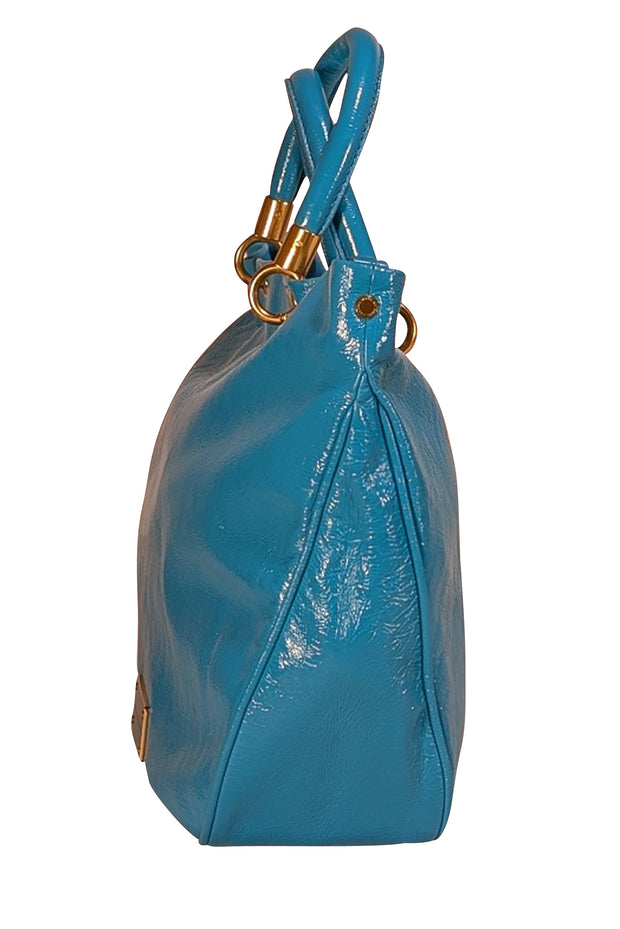 Marc by Marc Jacobs - Aqua Blue Patent Leather Satchel Bag
