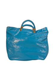 Marc by Marc Jacobs - Aqua Blue Patent Leather Satchel Bag