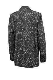 L'Agence - Black Rhinestone Wrap Blazer Sz 12 - Current Boutique