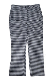 Veronica Beard - Black & Cream Herringbone Dress Pants Sz 12 - Current Boutique