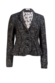 Hobbs - Black & White Wool Blend Blazer Sz 8