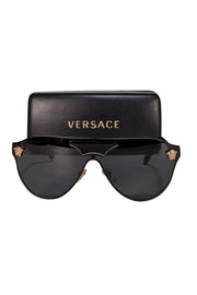 Versace - Black Frameless Sunglasses
