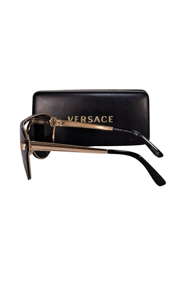 Versace - Black Frameless Sunglasses