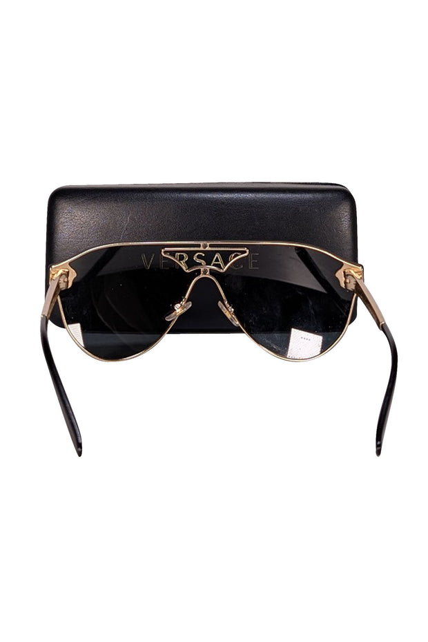 Versace - Black Frameless Sunglasses