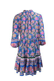 Veronica Beard - Blue, Pink, Tan, & Green Floral Dress Sz 6