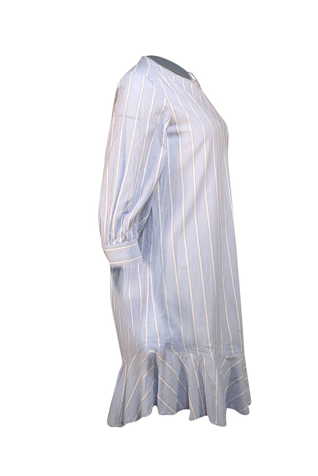 Derek Lam - Light Blue Striped Mini Dress Sz 4