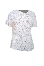 The Fold - White & Black Polka Dot Shirt Sz 10