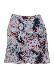 L'Agence - Black, Cream, & Multicolor Floral Skirt Sz 6