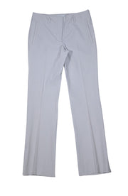 Prada - Ivory Slim Fit Trousers Sz 6 - Current Boutique
