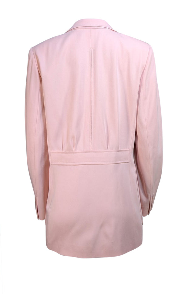 Ralph Lauren - Pastel Pink Wool Double Breasted Blazer Sz 8 - Current Boutique