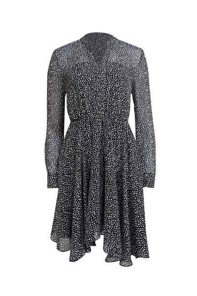 All Saints - Black "Martina Splash" Dress Sz XS - Current Boutique