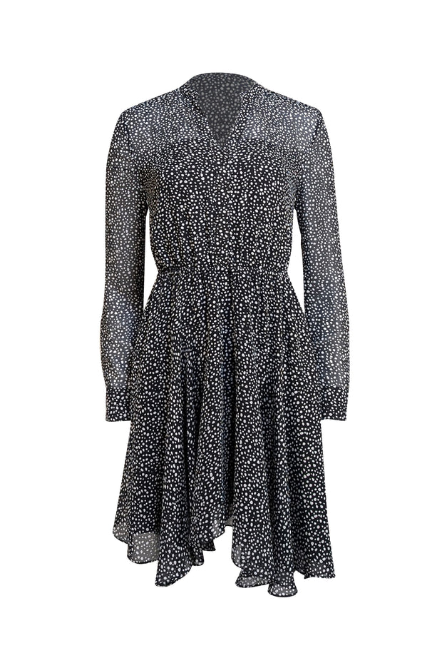 All Saints - Black "Martina Splash" Dress Sz XS - Current Boutique