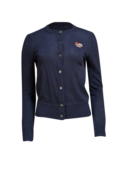 Zadig & Voltaire - Navy Merino Wool Cardigan Sz S - Current Boutique