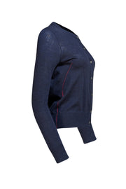Zadig & Voltaire - Navy Merino Wool Cardigan Sz S - Current Boutique