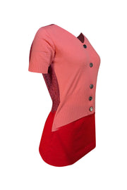 Louis Vuitton - Pink Multi Knit Cardigan Sz L