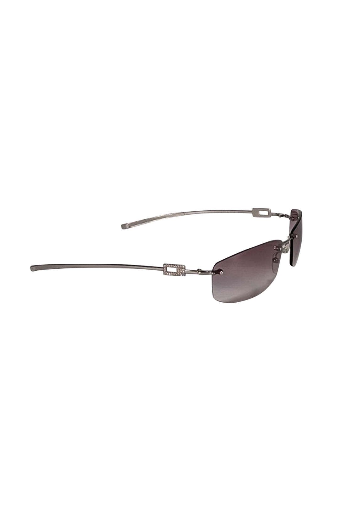 Gucci - Silver Ombre Lens Frameless Sunglasses Gucci: Silver Frameless Square Sunglasses | SSENSE main image 4