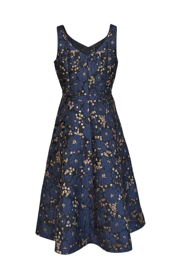kate spade cocktail dress Size 14 Concealed back zip closure Kate Spade Grand Flora Poplin