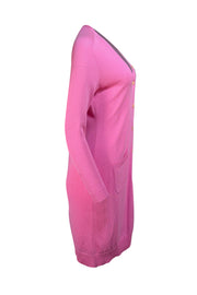 Lafayette 148 - Pink Longline Cardigan Sz S