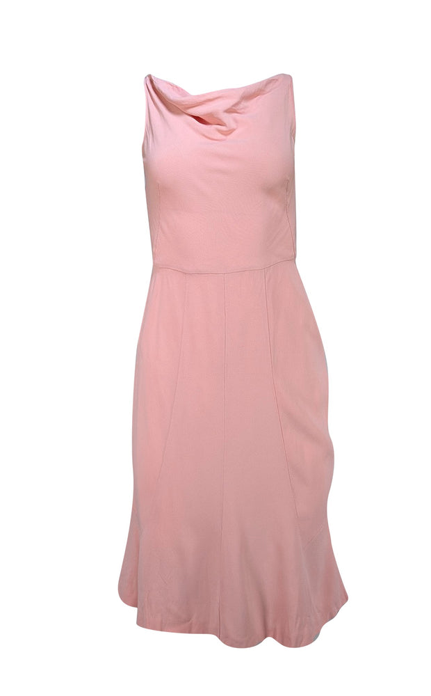 Luca Luca - Light Pink Cowl Neck Mini Dress Sz 4 Luca Luca - Light Pink Cowl Neck Mini Dress Sz 4