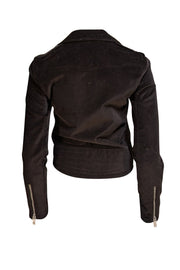 Rag & Bone - Black Velvet Moto Zipper Jacket Sz XS - Current Boutique