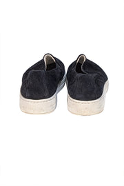 Prada - Black Suede Slip On Loafer Shoes Sz 7.5 - Current Boutique