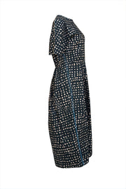 Marni - Dark Green & White Polka Dot Cotton Midi Dress Sz 6