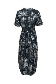 Marni - Dark Green & White Polka Dot Cotton Midi Dress Sz 6
