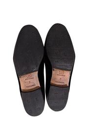 Stubbs & Wootton - Black Velvet Starfish Flats Sz 7 - Current Boutique