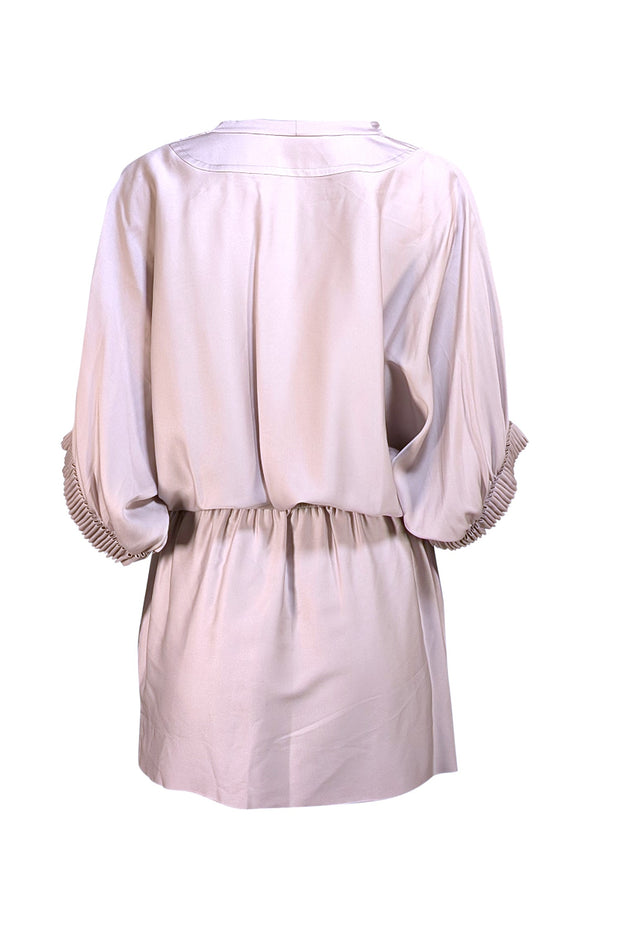 Diane von Furstenberg - Silver Silk Blend Elastic Waist Sz 0 - Current Boutique