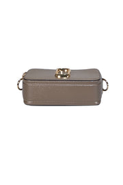 Marc Jacobs - Dark Beige Saffiano Leather "Snapshot" Crossbody Bag - Current Boutique