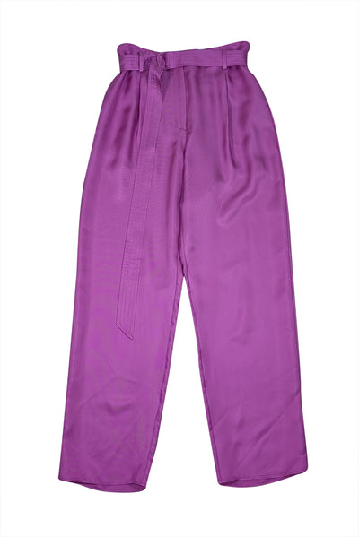Lapointe - Purple Satin Dress Pants Sz S - Current Boutique