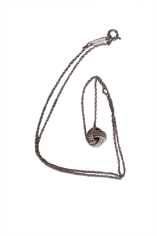 Tiffany & Co. - Sterling Silver Knot Pendant Necklace - Current Boutique