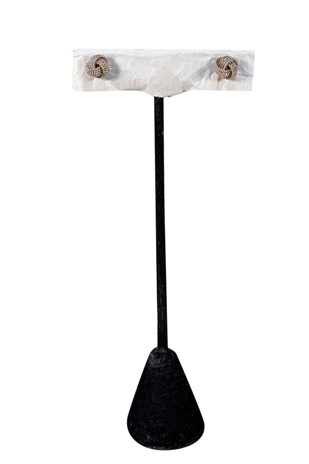 Tiffany & Co. - Sterling Silver Knot Stud Earrings - Current Boutique