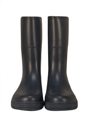 Gucci - Navy Rubber Midcalf Rain Boots Sz 11