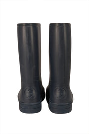 Gucci - Navy Rubber Midcalf Rain Boots Sz 11