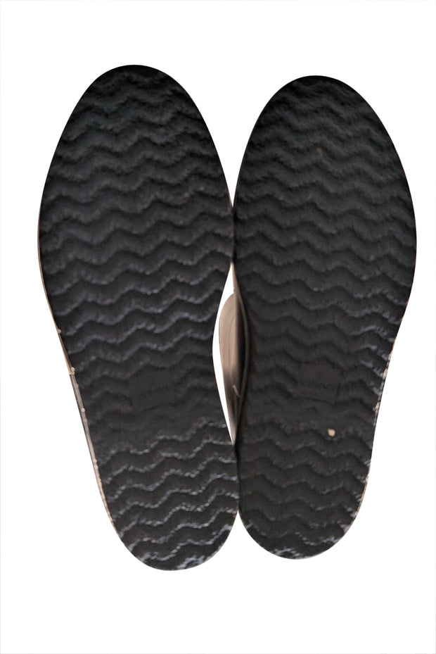 Gucci - Navy Rubber Midcalf Rain Boots Sz 11