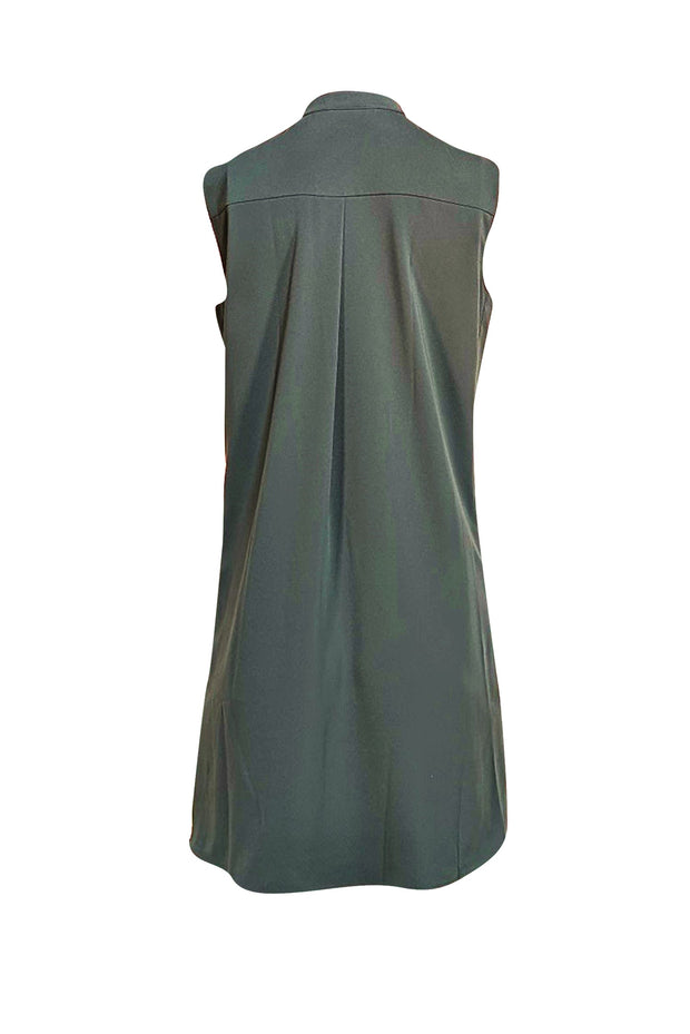 Akris Punto - Green Shift W/ Cutouts Mini Dress Sz 8 - Current Boutique