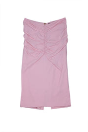 Versace - Pink Ruched Detail Slip Skirt Sz 2 - Current Boutique