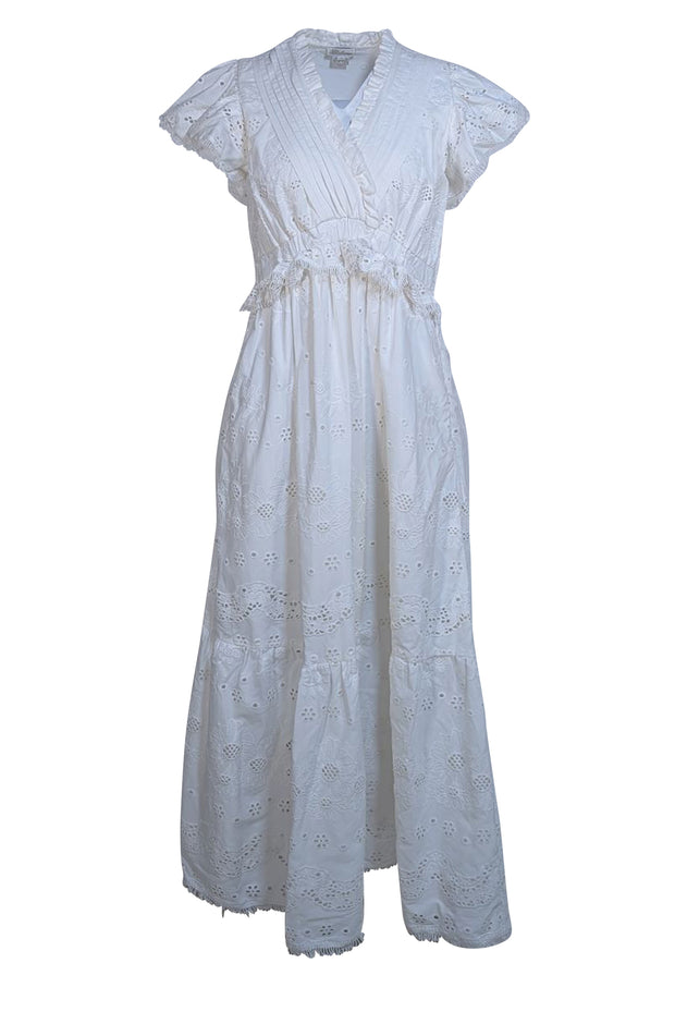 Shoshanna Varah Cotton Eyelet Dress - Optic White Shoshanna Varah Cotton Eyelet Dress - Optic White